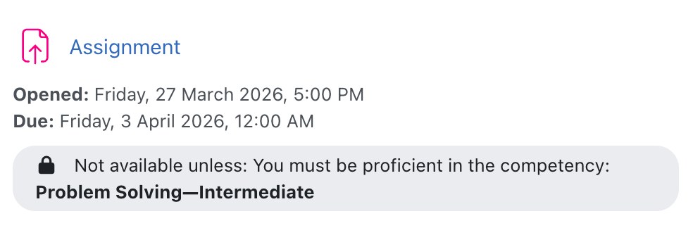 Restriction by competency