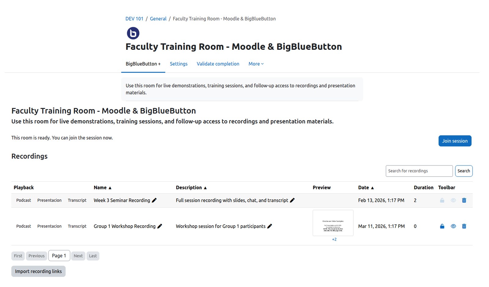 BigBlueButton BN Experience
