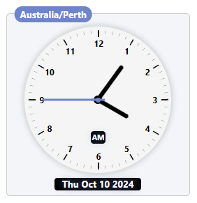 Timezone Clock