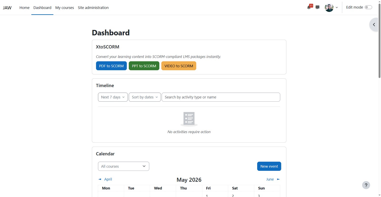 XtoSCORM: PDF, PPT & Video to SCORM Converter