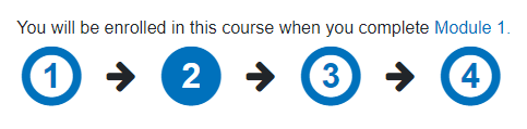 Course completed enrolment