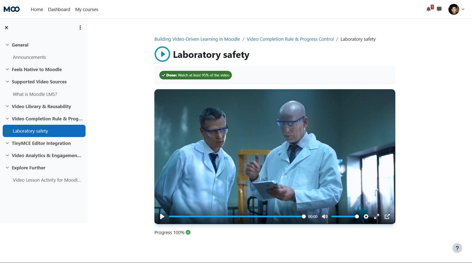 Video Lesson Filter