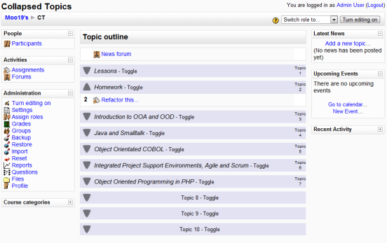 Collapsed Topics