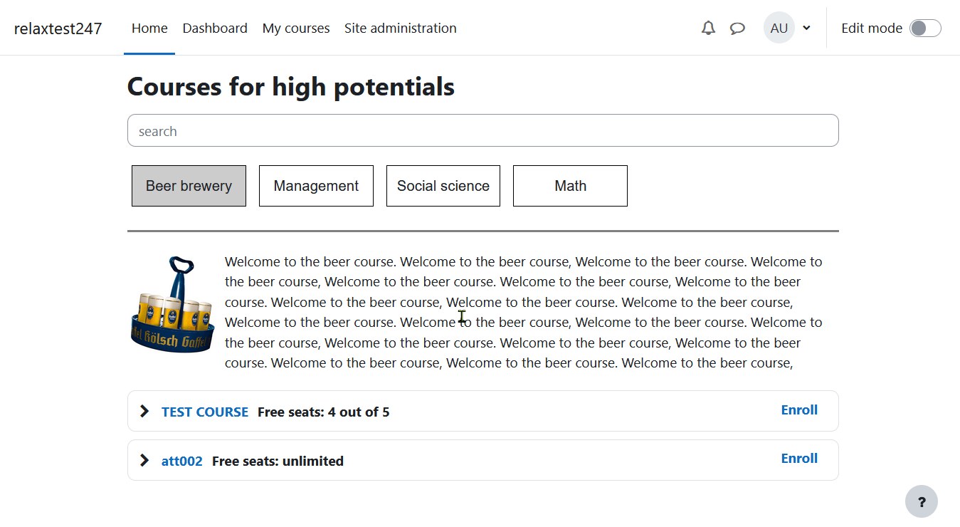 Course list