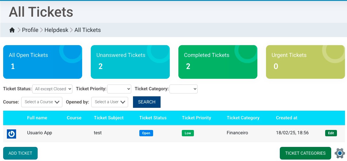 Helpdesk and Knowledge base