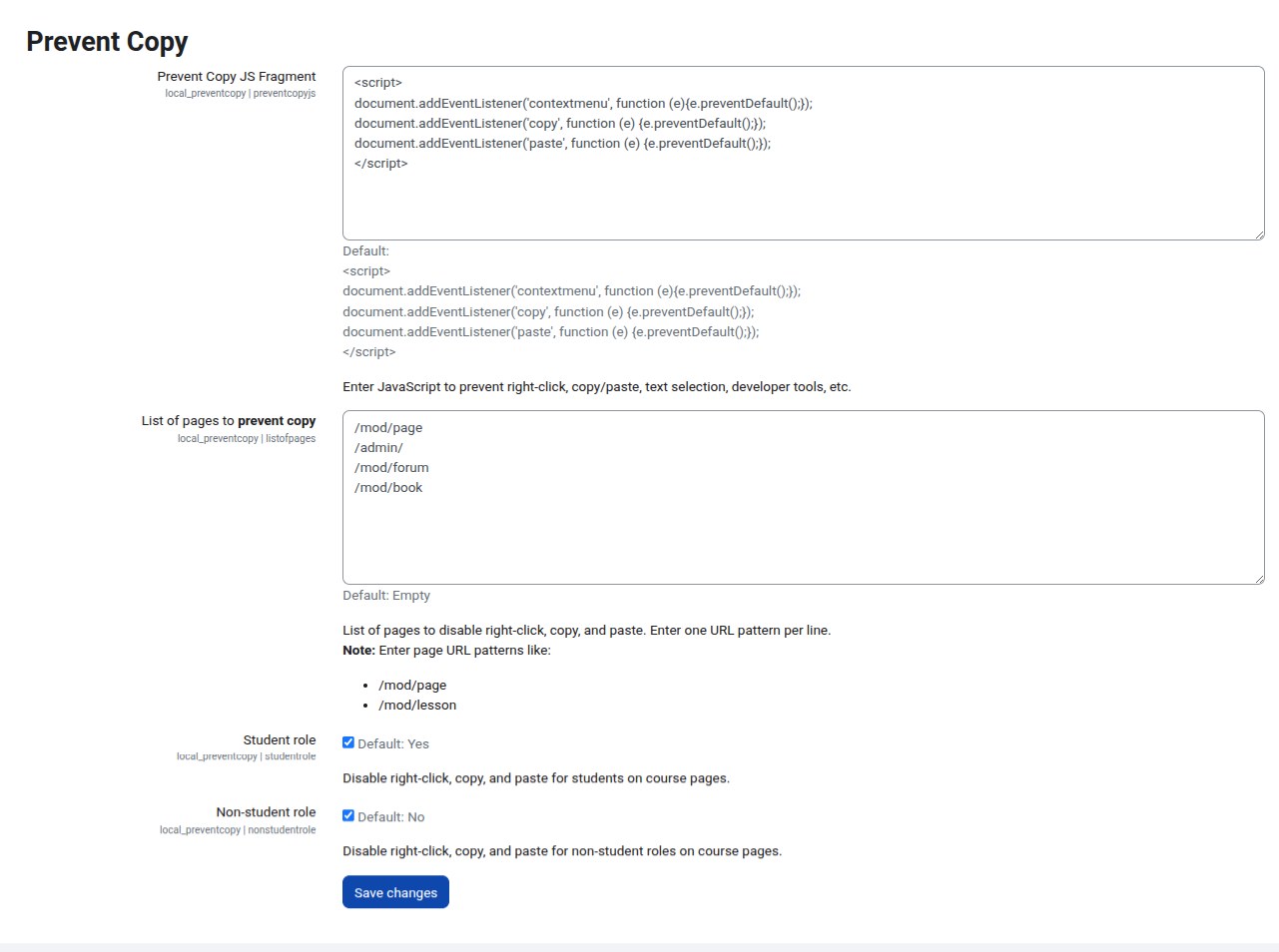 Prevent Copy