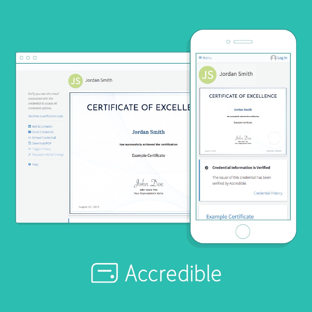 Accredible Certificates and Badges