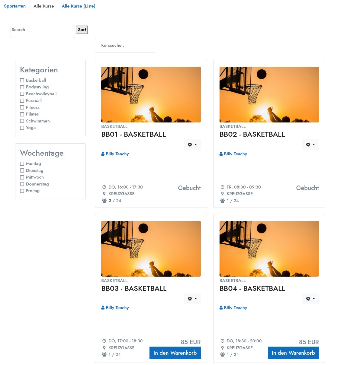 Booking