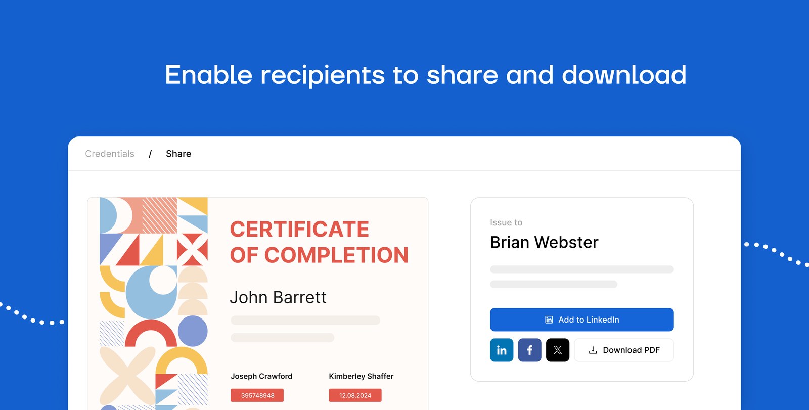 Certifier - Certificates & Badges