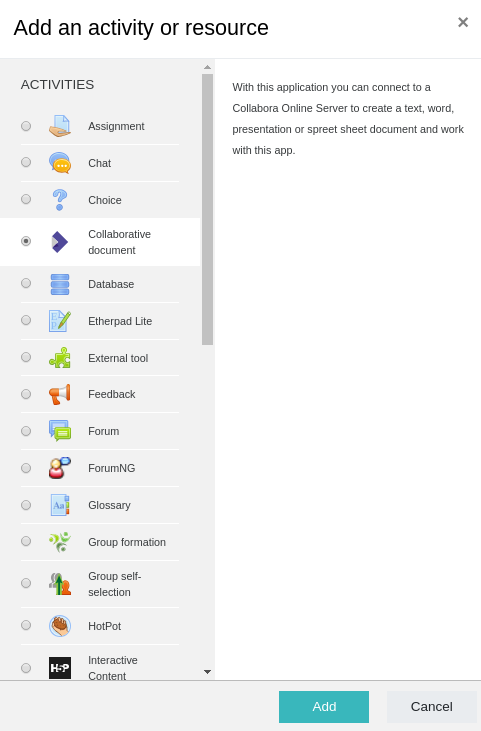 Collabora - Collaborative document editing