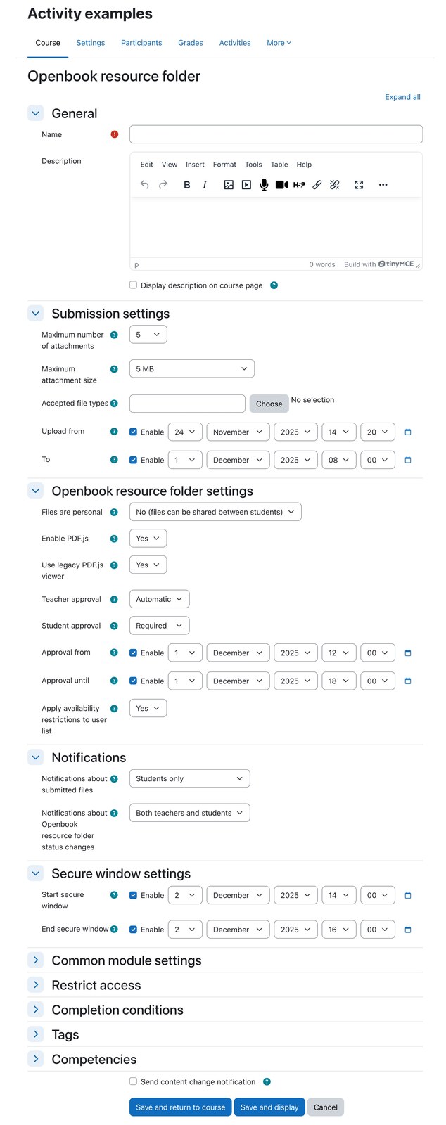 Openbook resource folder