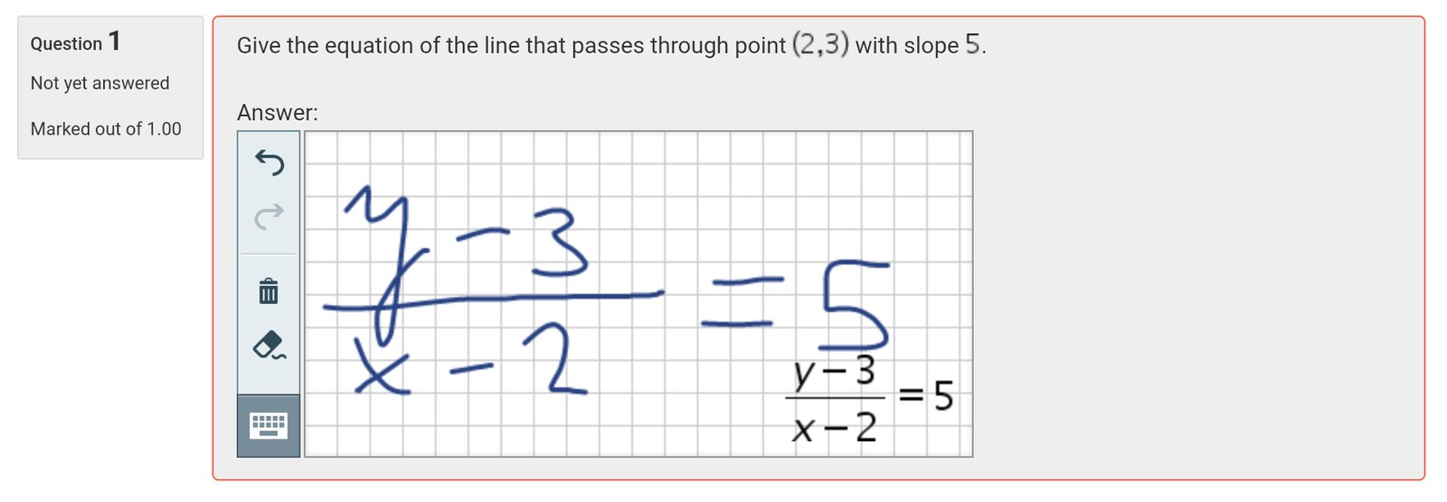 Wiris Quizzes Short-Answer question type