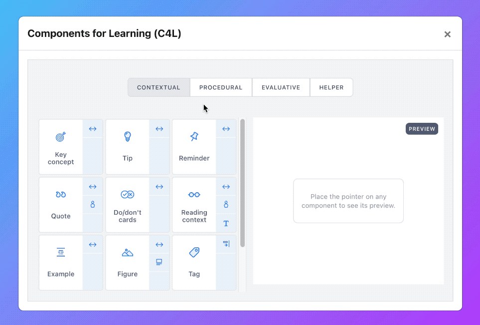 Components for Learning (C4L)