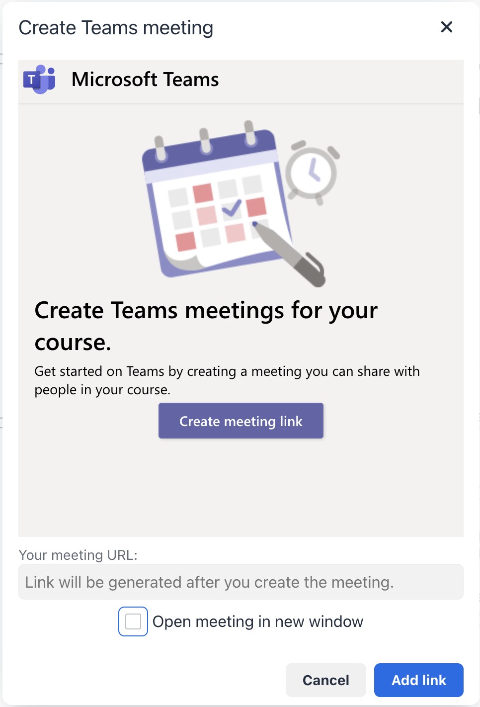 Teams Meeting (TinyMCE editor)